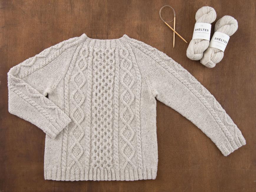 アラン模様のセーター Crafting