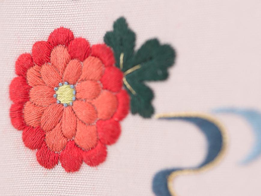 日本刺繍パネル［流水に菊］ | CRAFTING